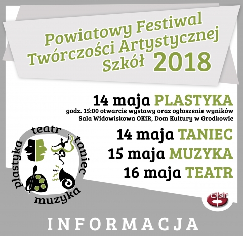 Powiatowy Festiwal Twórczości Artystycznej Szkół 2018